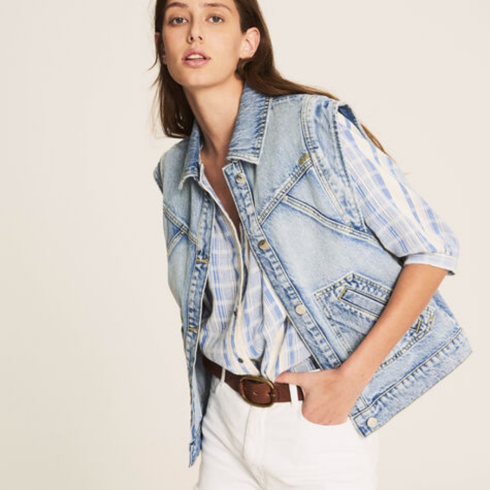 Ba&Sh Paris NWOT denim vest